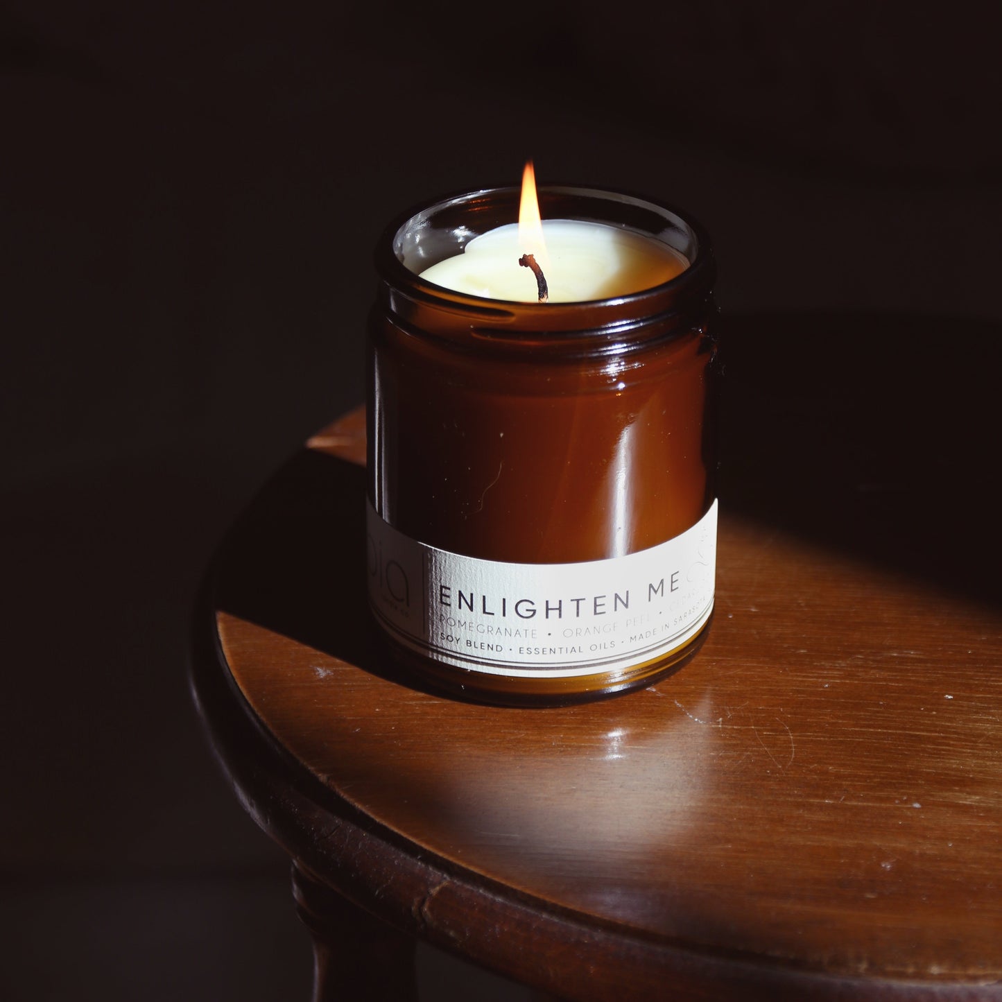 Enlighten Me Soy Blend Candle — Orange Peel, Pomegranate & Vanilla