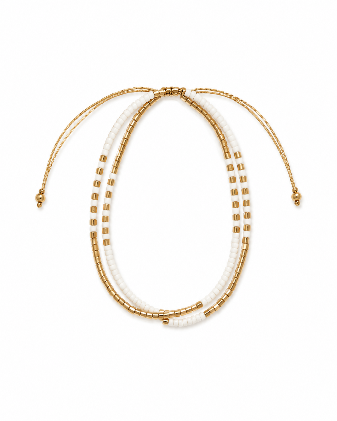 Golden Beaded Bracelet
