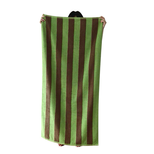 Ultra Soft Absorbent Terra Stripe Bath Towel