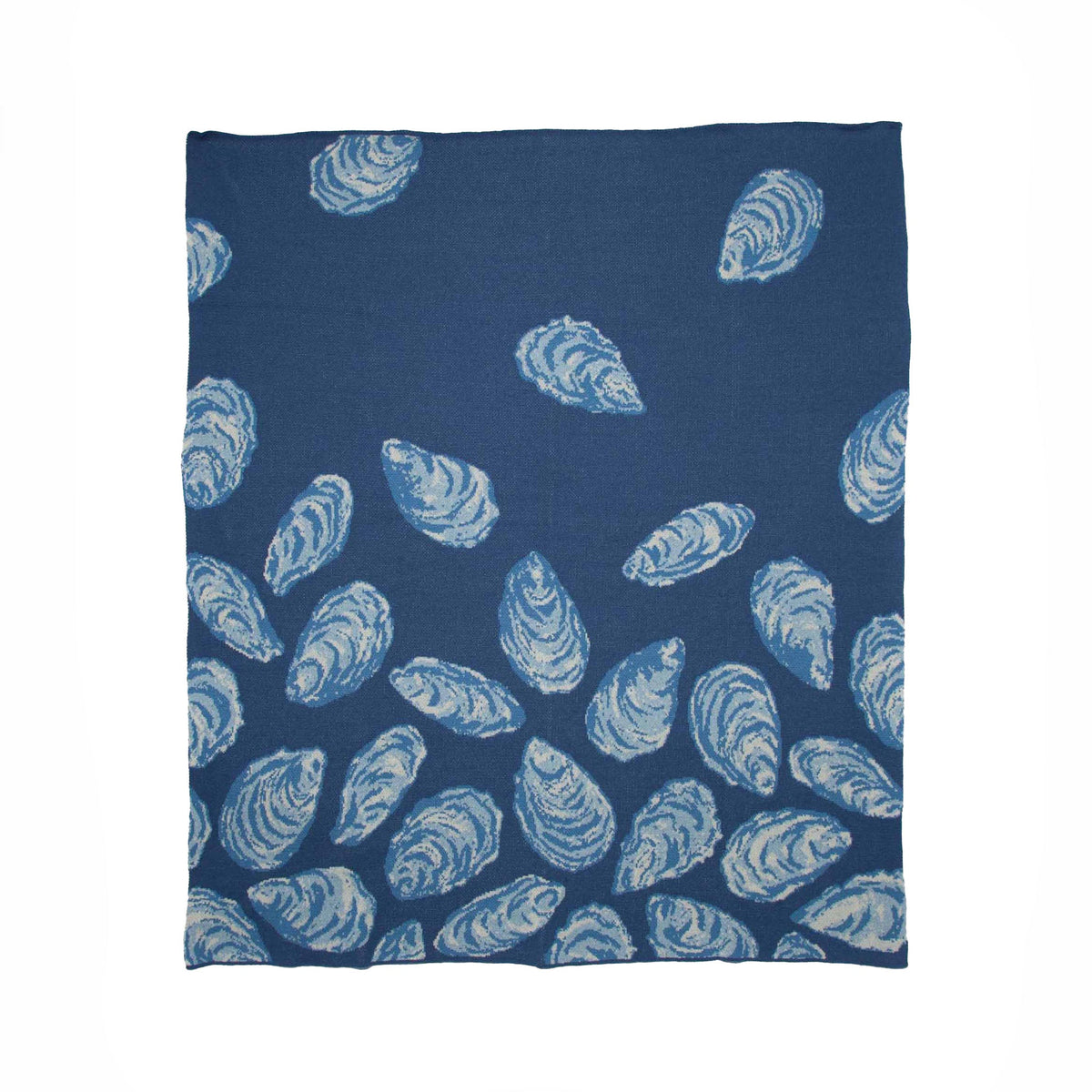 Oyster - Cotton Sustainable Knit Throw Blanket | Coastal