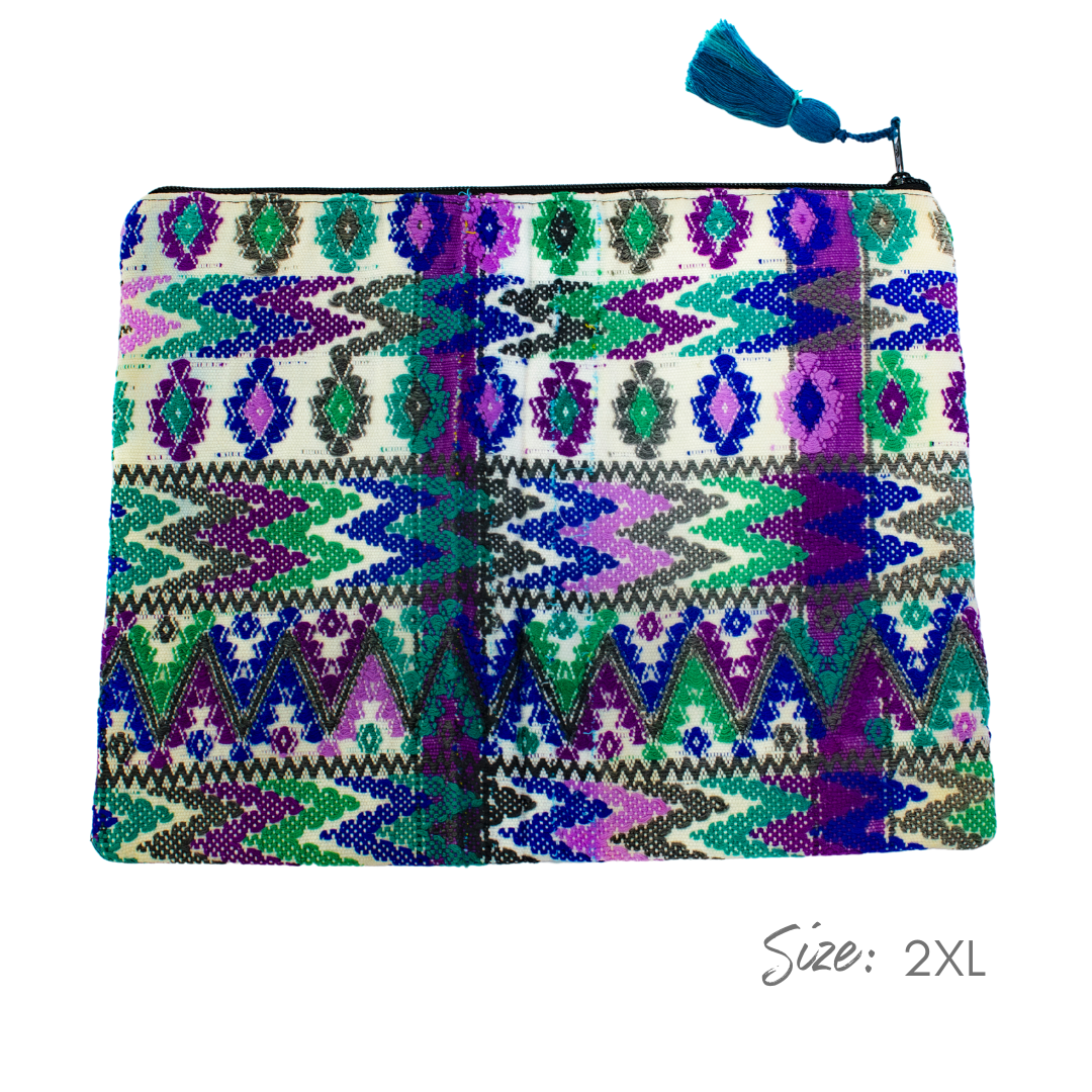 Maya Up-cycled Huipil Cosmetic One-of-a-Kind Bag - Guatemala - Osadia Concept Store