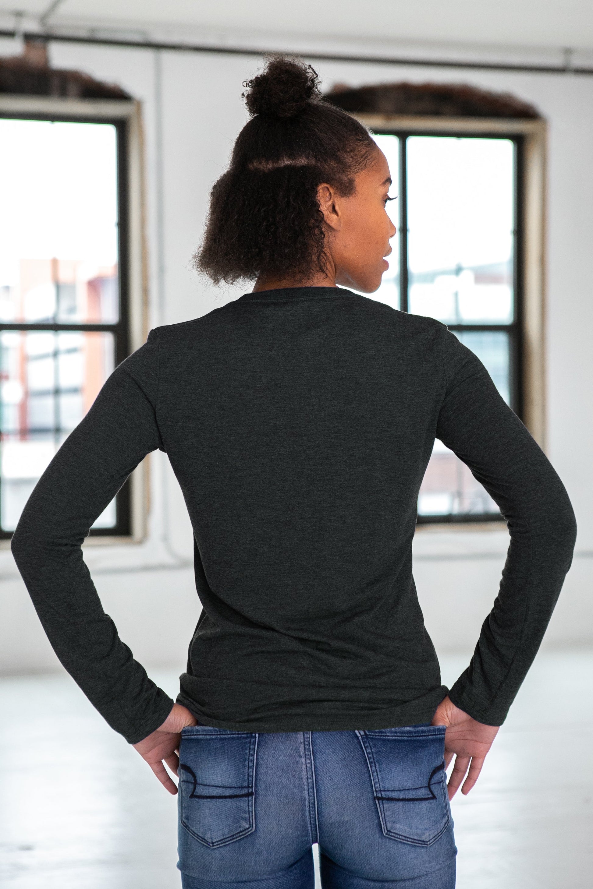 Ladies Eco-Triblend Long Sleeve Tee - Osadia Concept Store