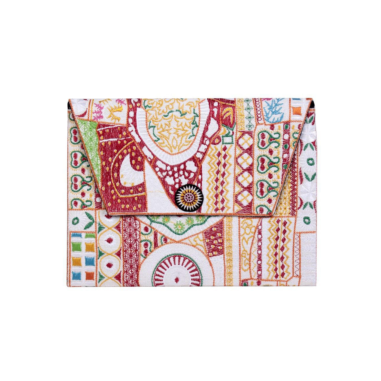 Embroidered Envelope Clutch | iPad Bag - Thailand