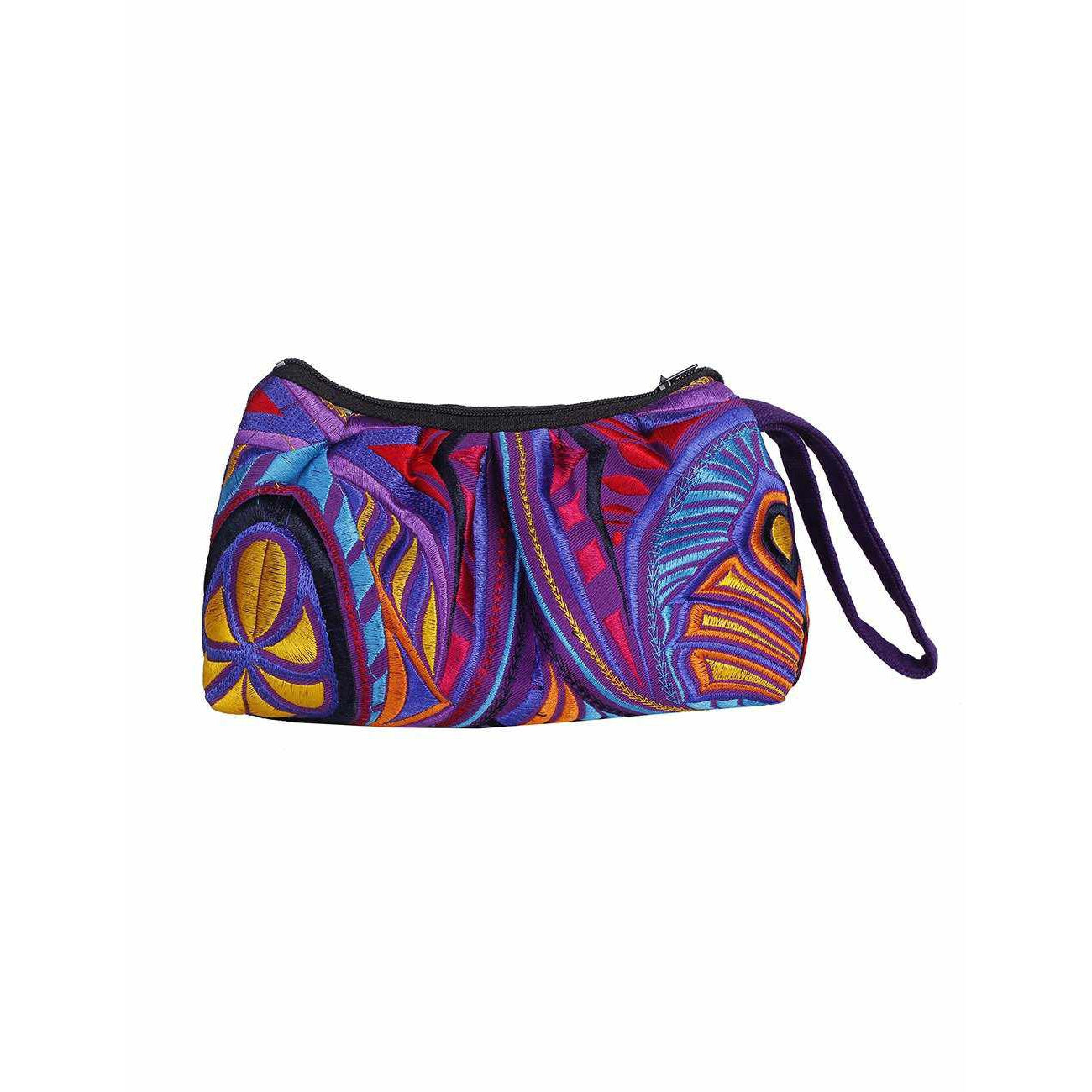 Tahj Small Embroidered Wristlet - Thailand