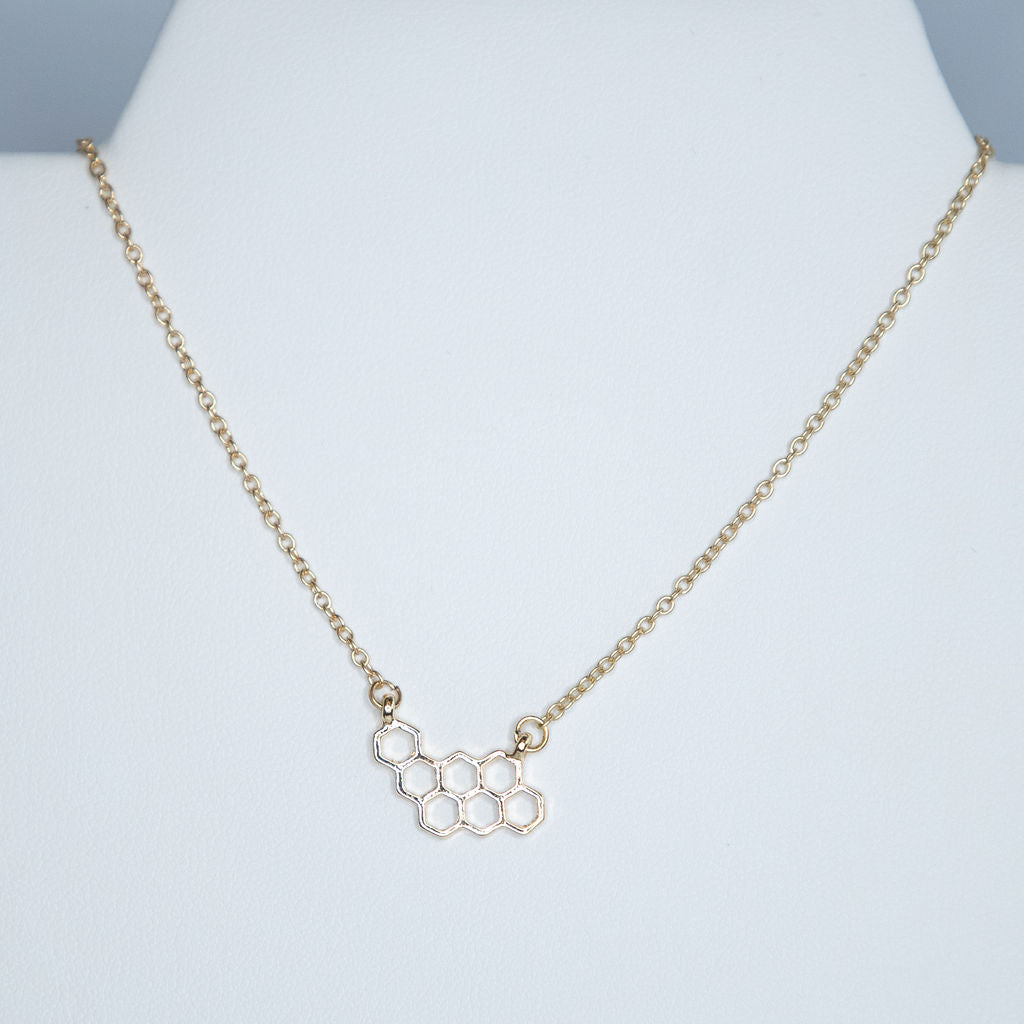 Honeycomb Pendant Necklace - Osadia Concept Store