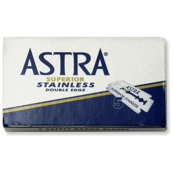 Astra Superior Stainless Double Edge Razor Blades - 5 Pack