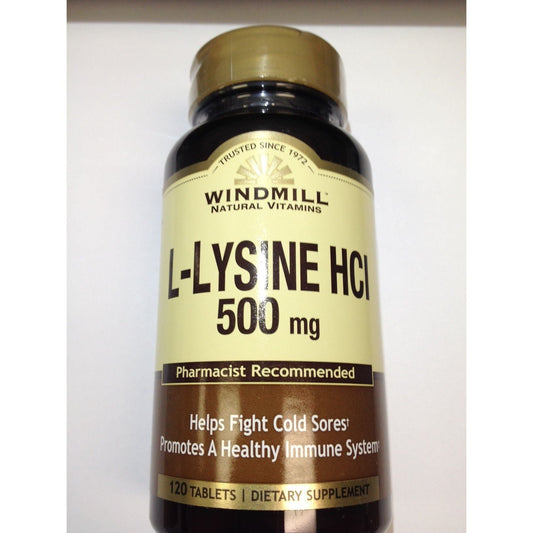 Windmill L-Lysine HCl 500 Mg Tablets 120ct