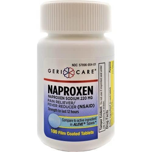 Gericare Pain Relief Naproxen Sodium, 100 Tablets