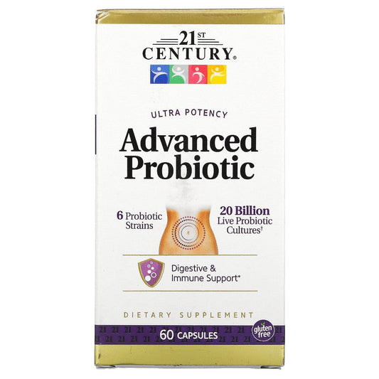 21st Century Ultra Potency Advanced Probiotic, 60 Capsules