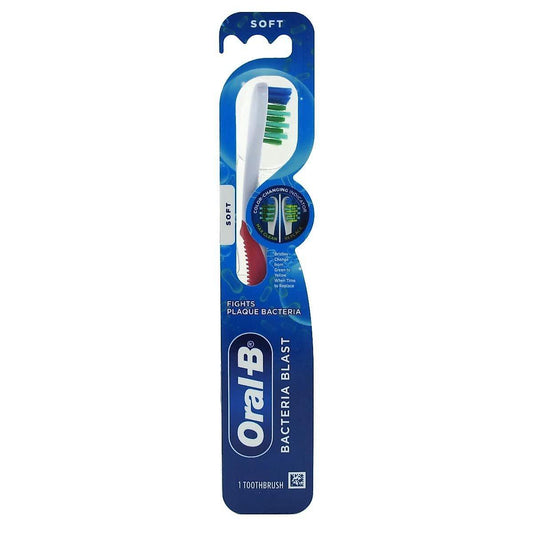 Oral-B Bacteria Blast Manual Toothbrush, Soft, 1 Count