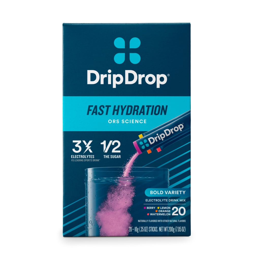 Drip Drop Fast Hydration Bold Variety Electrolyte Drink Mix Carton