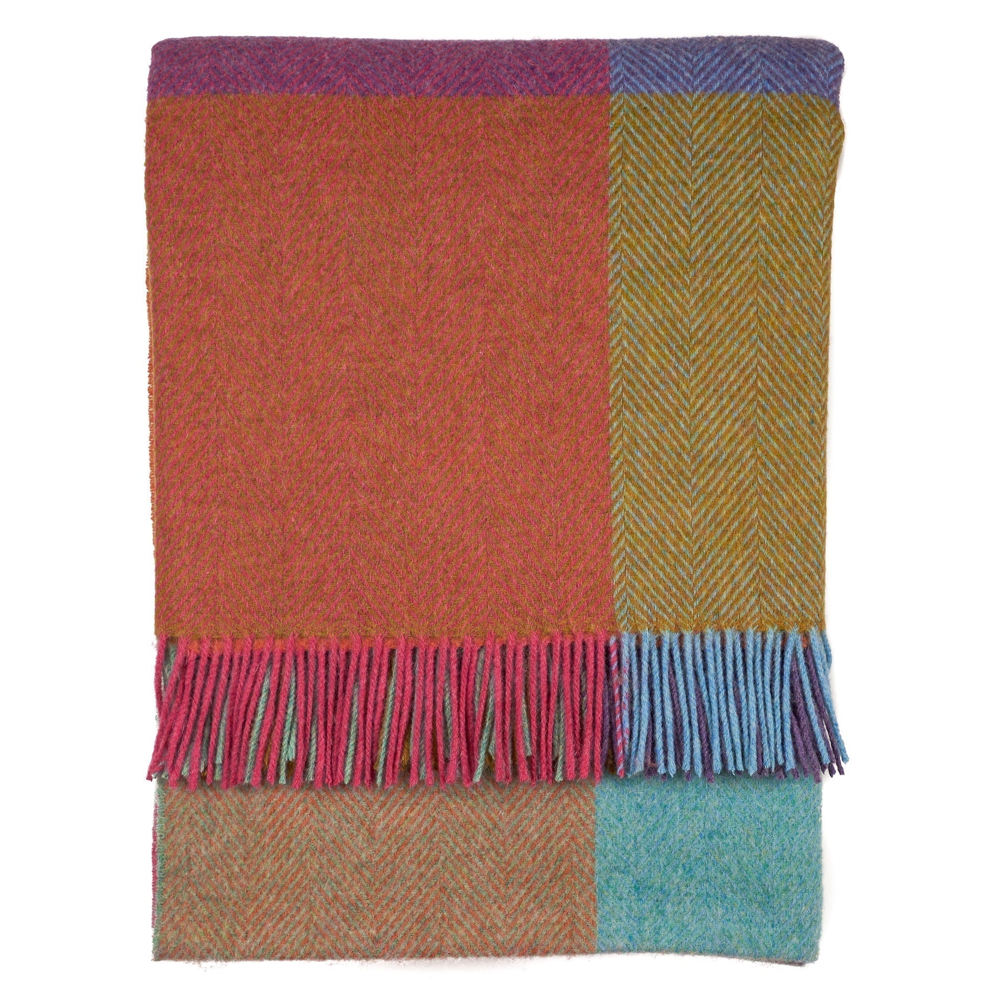 Southampton Home Merino Wool Throw – Block Kaleidoscope | UK Made - Osadia Concept Store