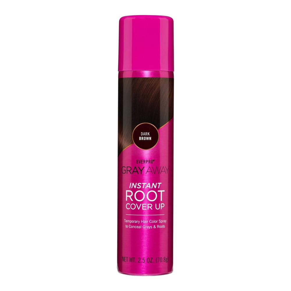 Everpro Gray Away Instant Root Cover Up Spray Dark Brown 2.5Oz