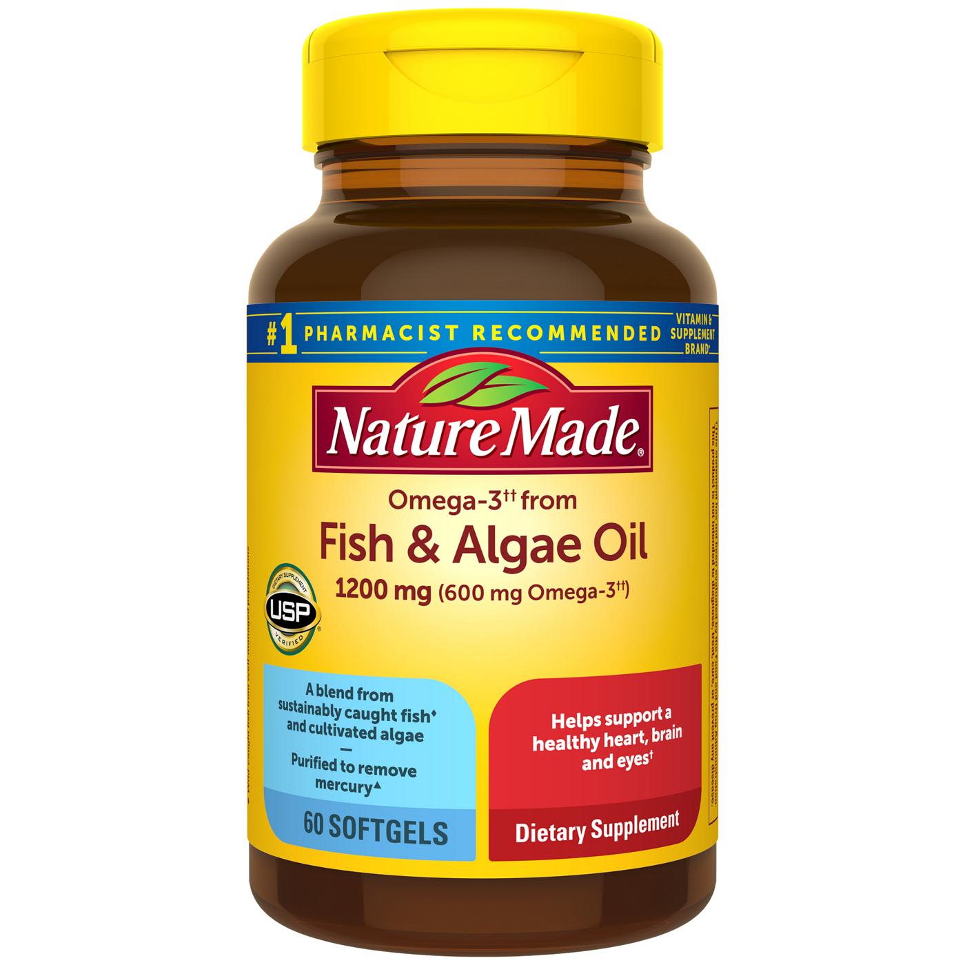 Nature Made Omega-3 Fish & Algae Oil Soft Gels - Osadia Concept Store