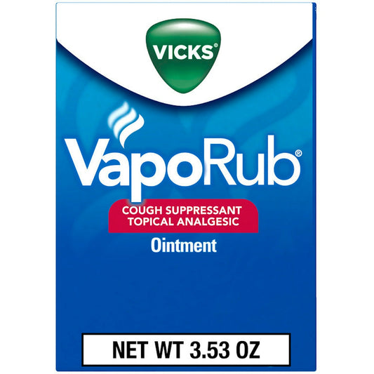 Vicks VapoRub Original Cough Suppressant Topical Analgesic Ointment