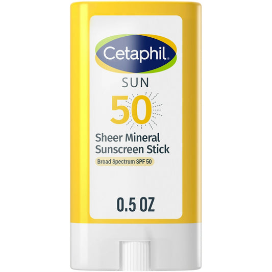 Cetaphil Sheer Mineral Stick Sunscreen, SPF 50, 5 Oz