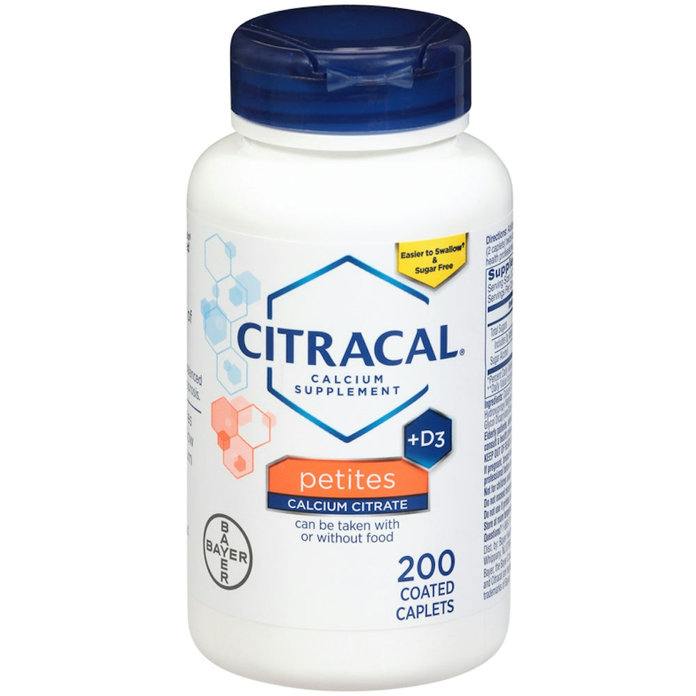 Citracal Petites, Highly Soluble, Easily Digested, 400 Mg Calcium Citrate With 500 Iu Vitamin D3, Bone Health Supplement For Adults, Relatively Small Easy To Swallow Caplets