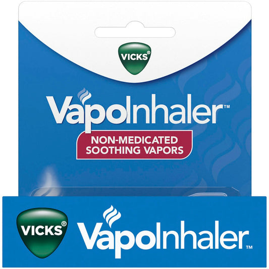Vicks Vapoinhaler, On-the-go Portable Nasal Inhaler, Non-medicated, With Refreshing Vapors, Menthol Scent, 1 Scented Stick