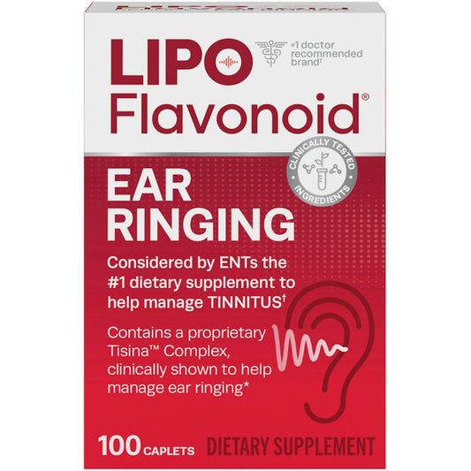 Lipo Flavonoid Plus Ear Ringing Supplement Caplets 100ct