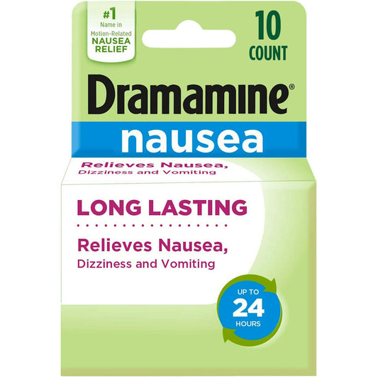 Dramamine N Long Lasting Formula Nausea Relief Tablets