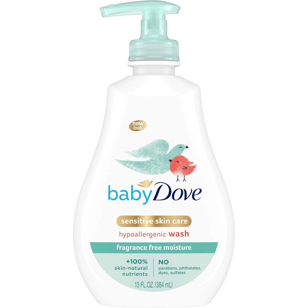 Baby Dove Tip To Toe Wash, Sensitive Moisture, Fragrance Free 13 Oz