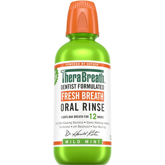TheraBreath Oral Rinse, Fresh Mild Mint 16 Fl Oz