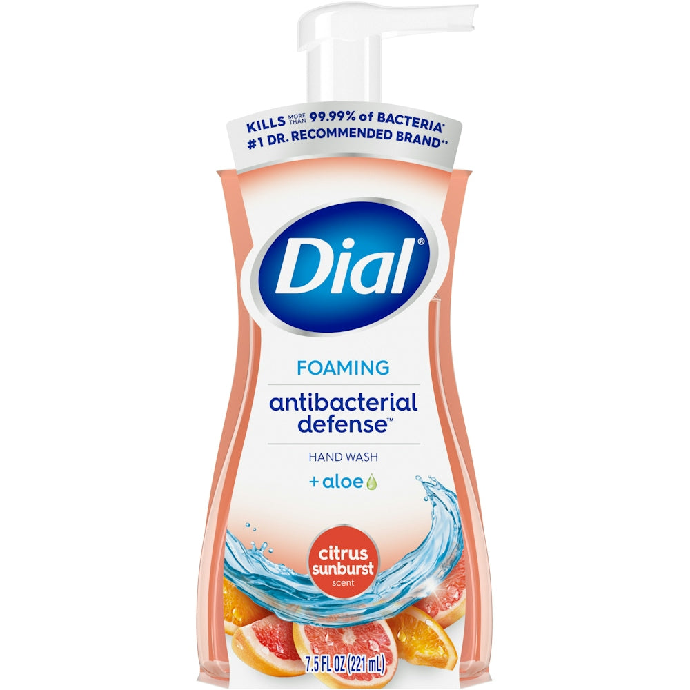 Dial Complete Antibacterial Foaming Hand Wash, Citrus Sunburst, 7.5 Fl Oz