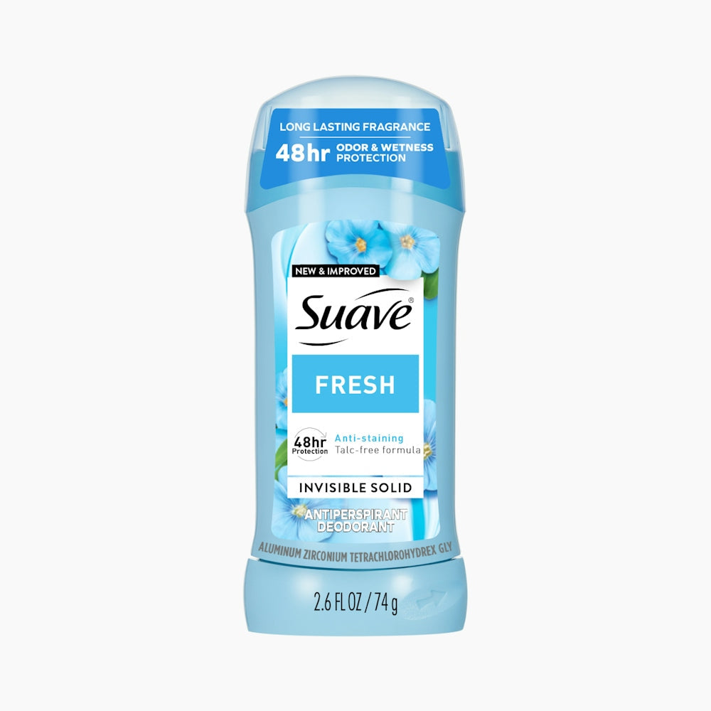 Suave Antiperspirant Deodorant, Invisible Solid, Fresh 2.6 Fl Oz