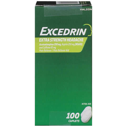 Excedrin Extra Strength Caplets For Headache Pain Relief