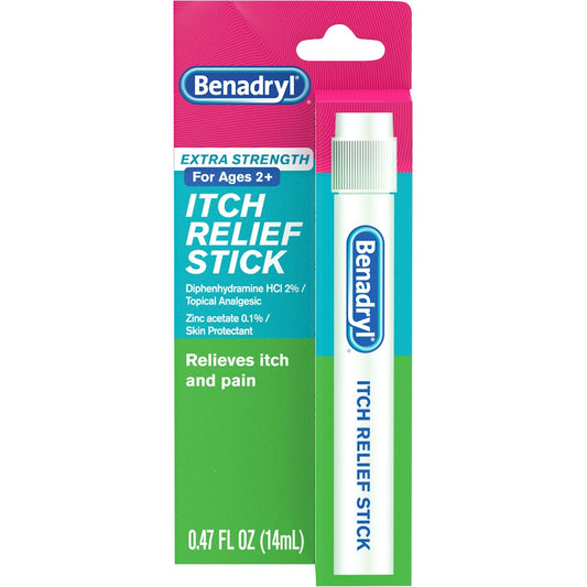 Benadryl Extra Strength For Ages 2+ Itch Relief Stick 0.47 Fl Oz