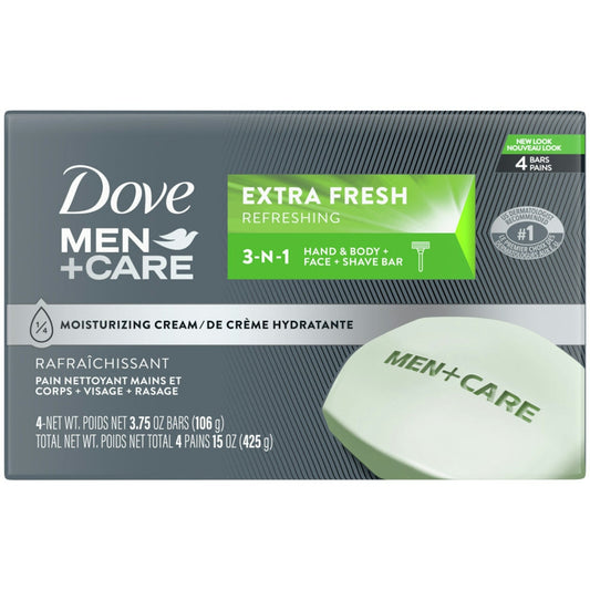 Dove Men+Care Extra Fresh Body And Face Bar Soap