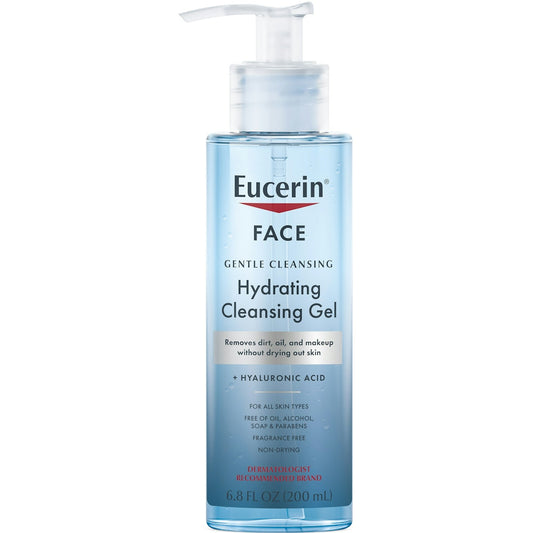 Eucerin Hydrating Cleansing Gel, 6.8 Fl Oz, Daily Face Wash