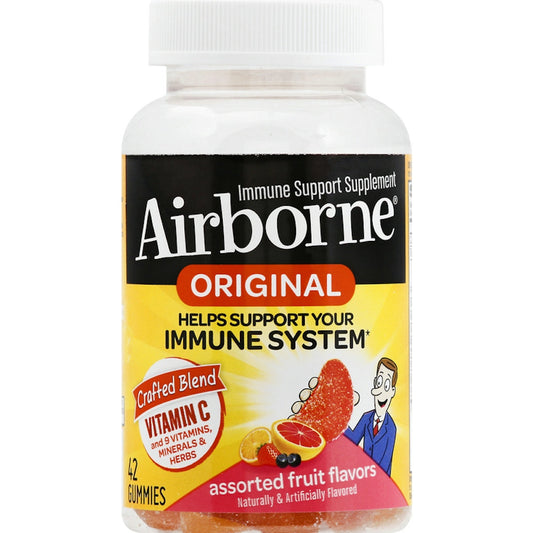 Airborne Gummies Original Immune Support Supplement Assorted Fruit Flavors