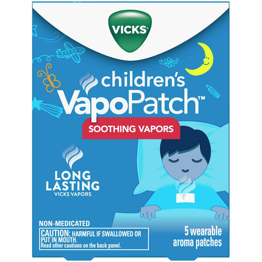 Vicks VapoPatch With Long Lasting Soothing Vapors For Children Ages 6