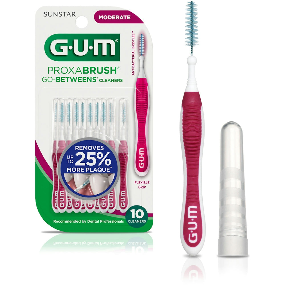 GUM Proxabrush Go Between Cleaners Moderate 10Ct