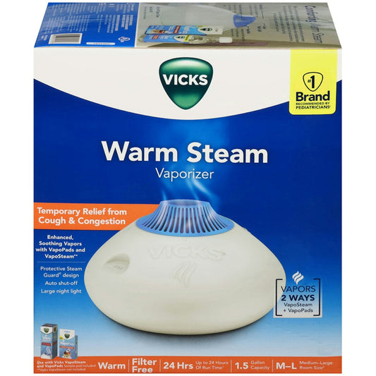Vicks Warm Steam Vaporizer For Small/Medium Room Size