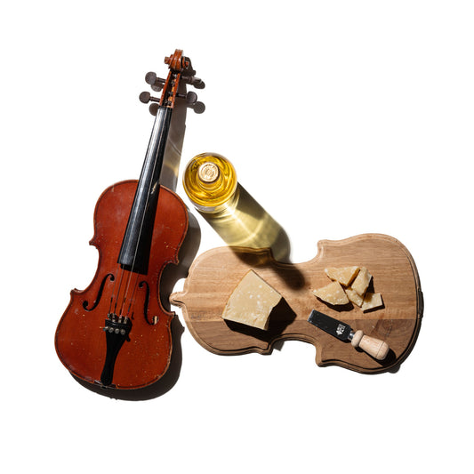 WOOD VIOLIN CUTTING BOARD