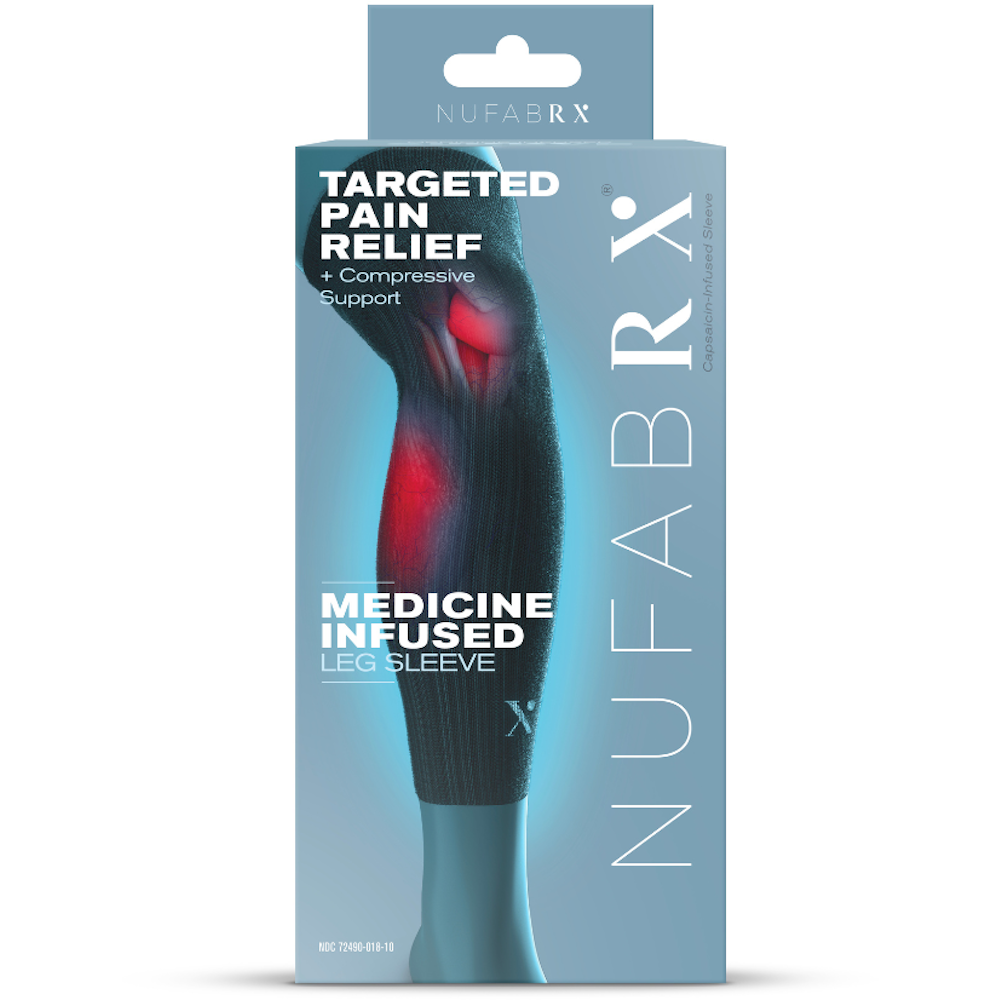 Nufabrx Capsaicin Infused Compression Lower Leg Sleeve