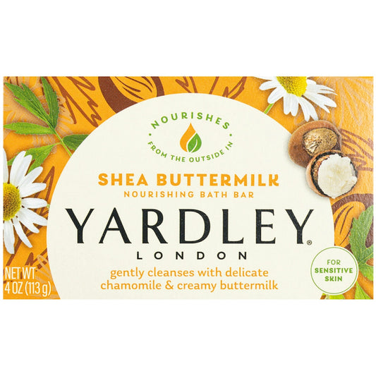 Yardley London Shea Buttermilk Sensitive Skin Bath Bar Soap