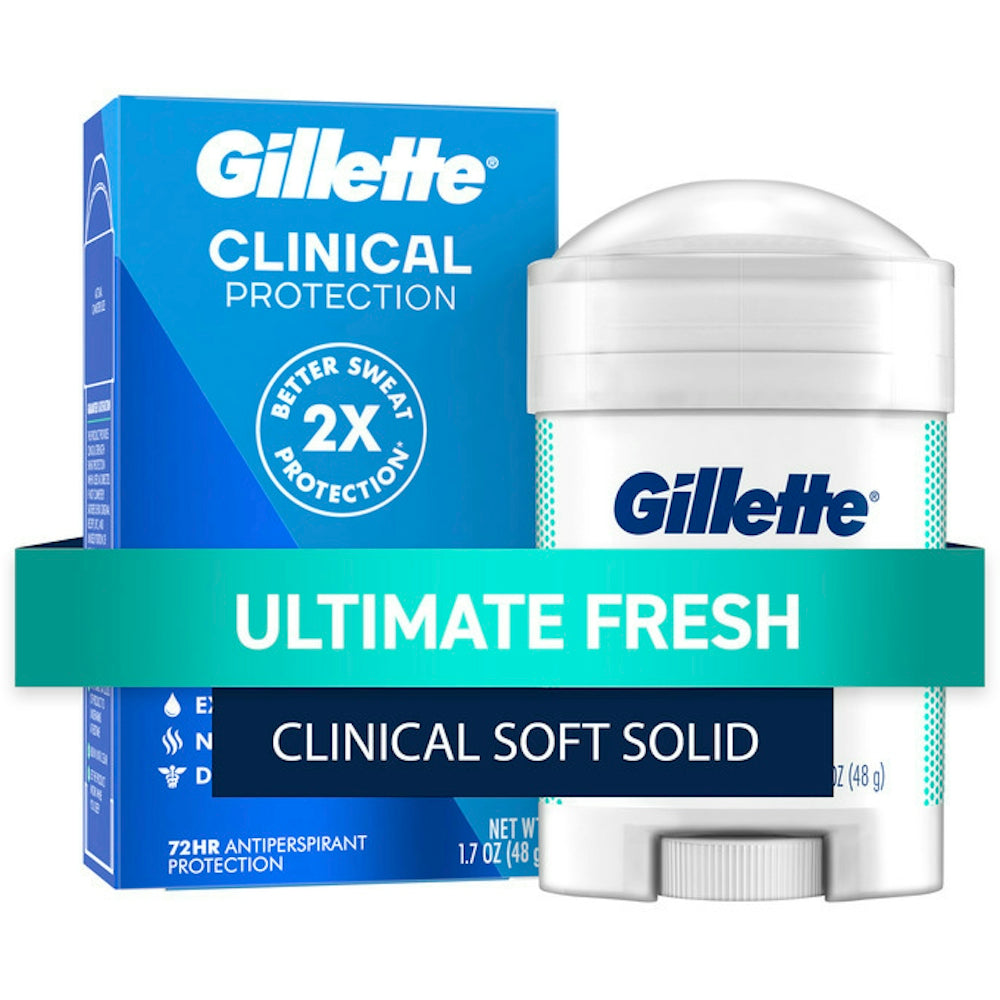 Gillette Clinical Soft Solid Antiperspirant & Deodorant Ultimate Fresh