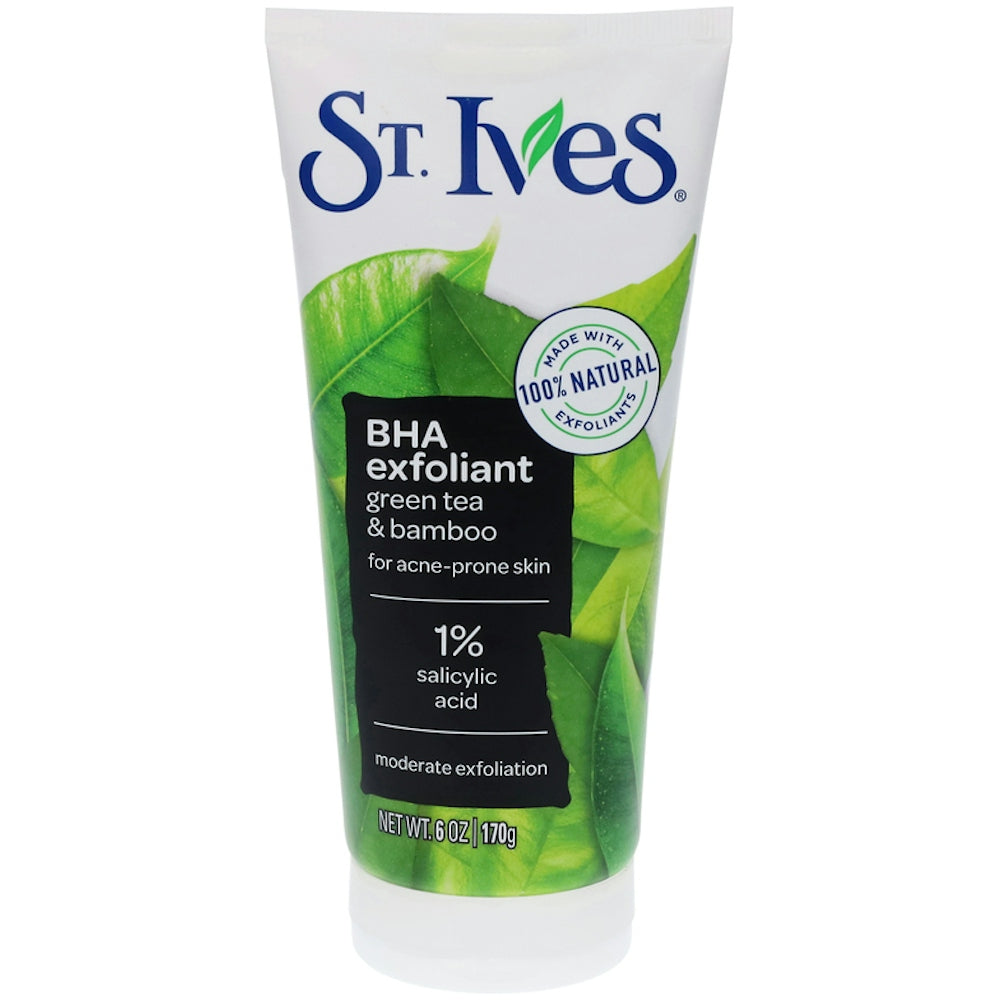 St. Ives Blackhead Clearing Face Scrub - Green Tea And Bamboo - 6oz