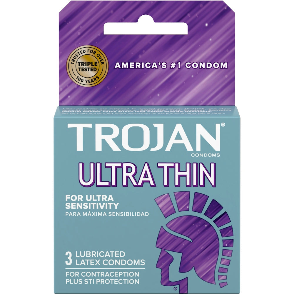 Trojan Sensitivity Ultra Thin Lubricated Premium Latex Condoms