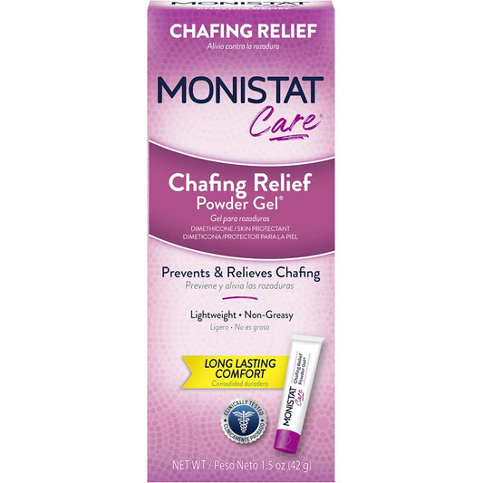 Monistat Care Feminine Chafing Relief Powder Gel, Anti-Chafe Protection - 1.5 Oz