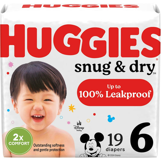 Huggies Snug & Dry Baby Diapers, Size 6