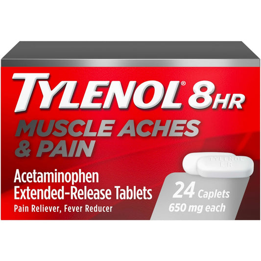 Tylenol Muscle Aches & Pain, 650 Mg, 8 HR, Extended-Release Tablets, Caplets