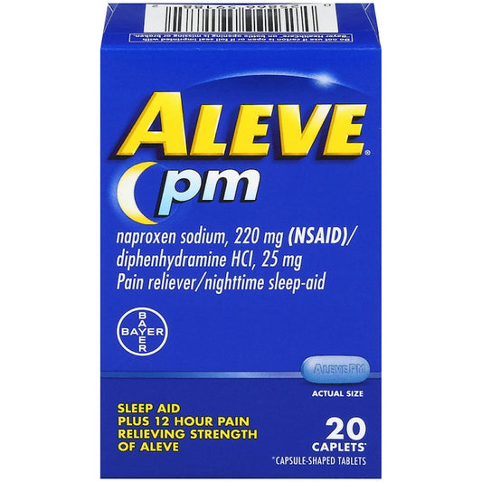 Aleve Pain Reliever/Nighttime Sleep Aid, Pm, Caplets