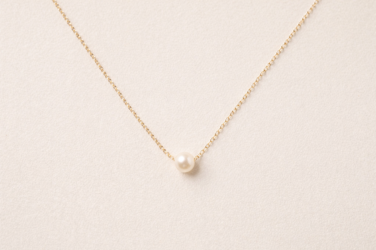 Grit Pearl Necklace | Gold Fill