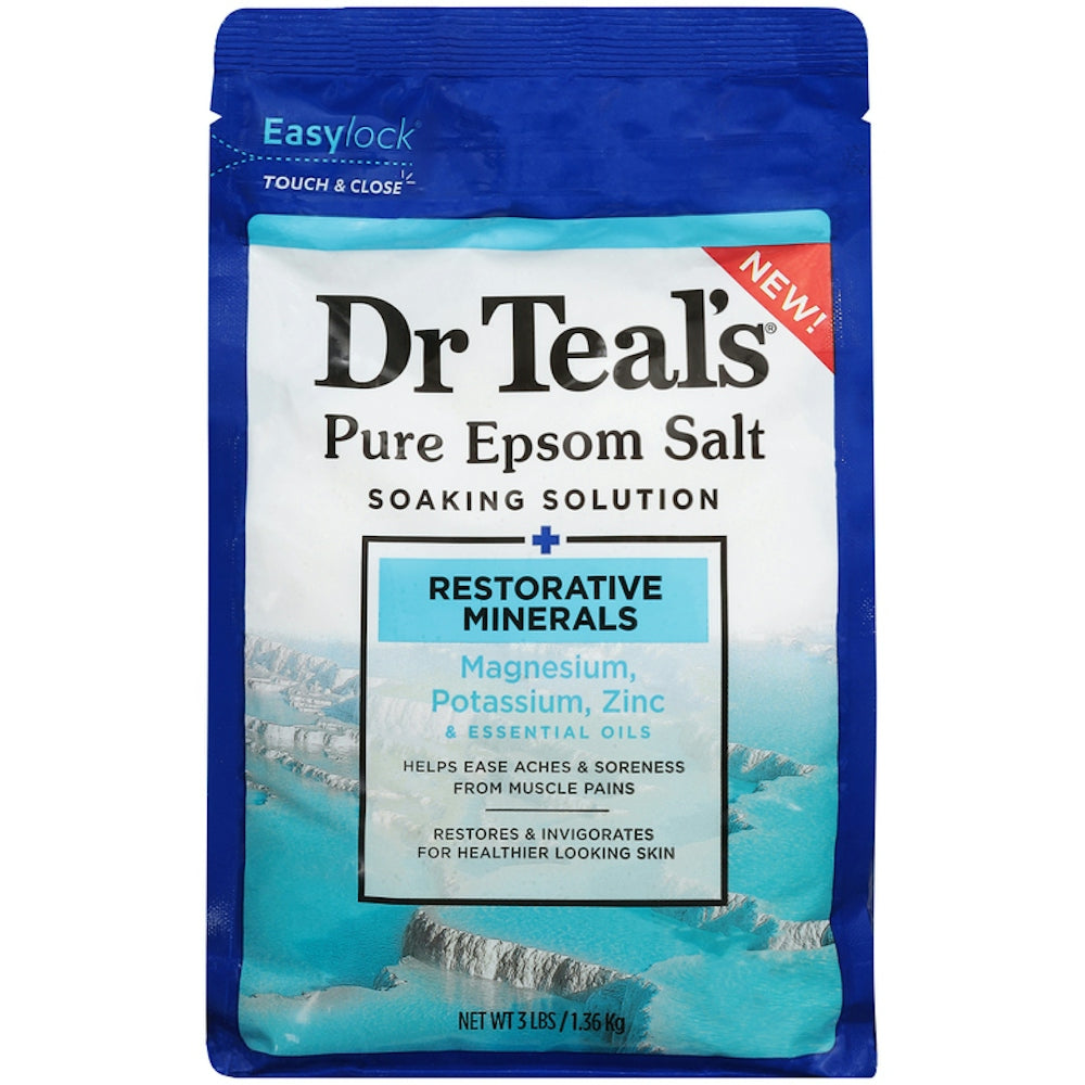 Dr Teal's Restorative Minerals Pure Epsom Salt Soaking Solution