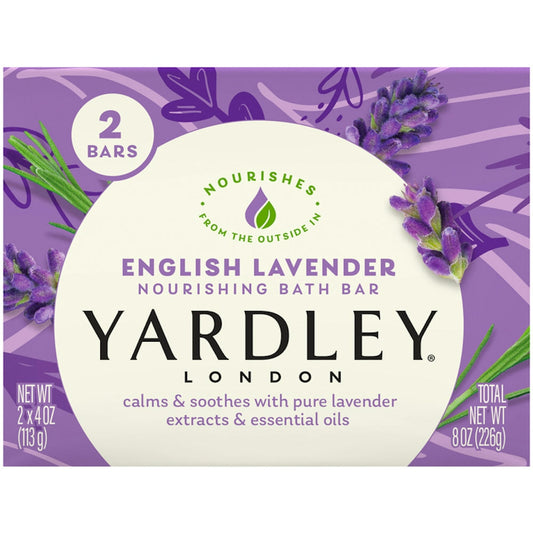 Yardley London English Lavender Bar Soap 2x4.25 Oz