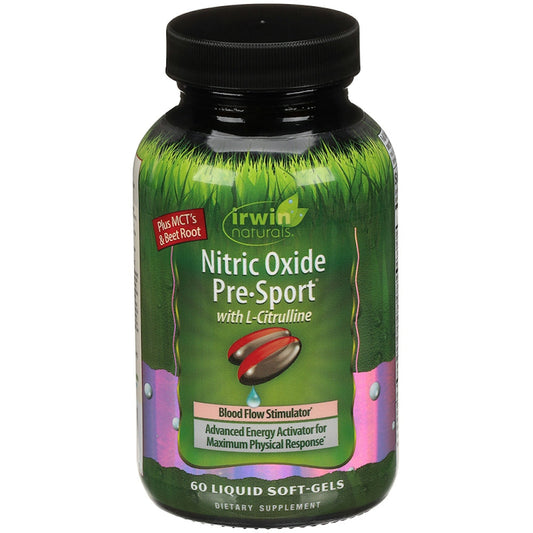 Irwin Naturals Nitric Oxide Pre-Sport, Liquid Soft-Gels